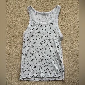 American Eagle Women’s Grey Floral Tank